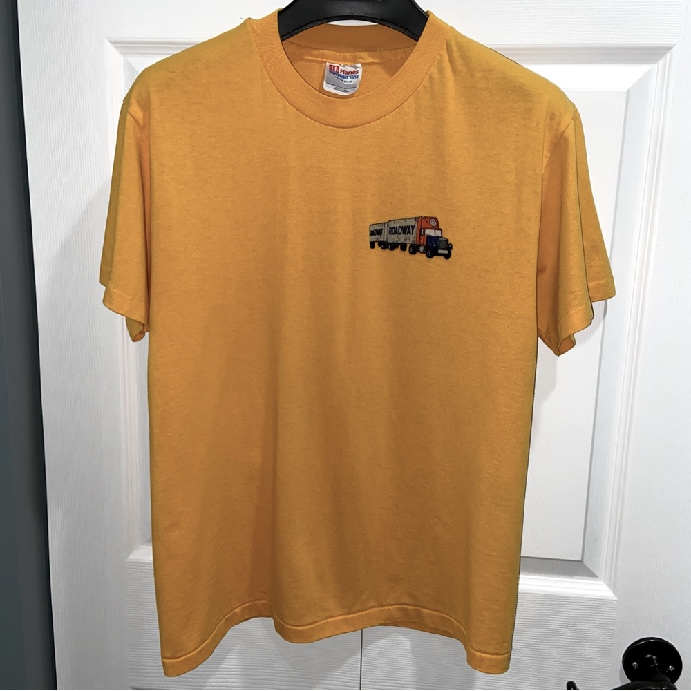 VTG 90s Roadway Felt Logo T-Shirt